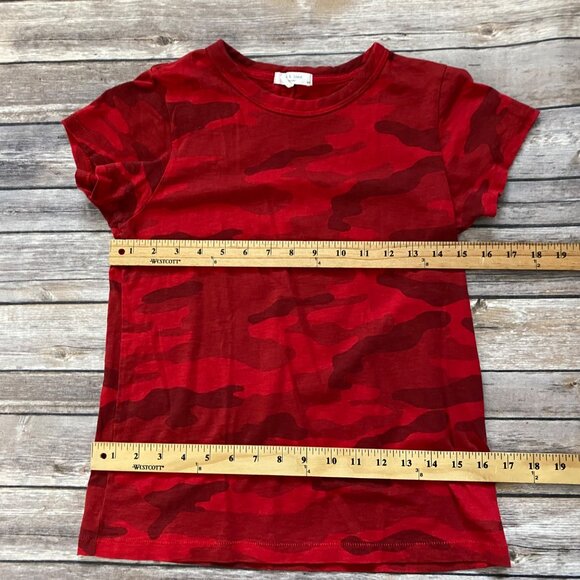 Rag & Bone Red Camo Print Short Sleeve Tee - Picture 7 of 12